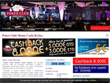 Tablet Screenshot of pokerclub.sk